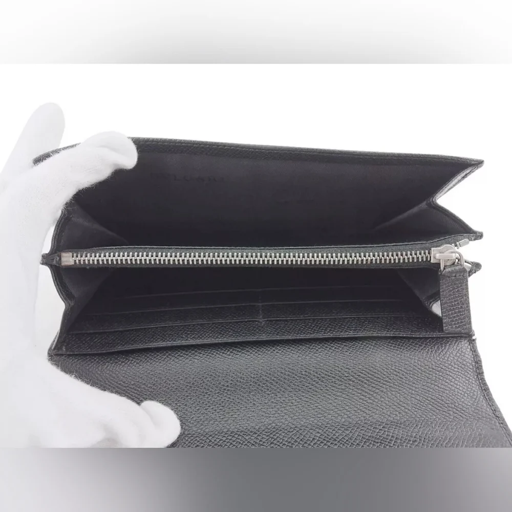 BVLGARI Classico Leather Long Wallet - Pristine Preloved Condition